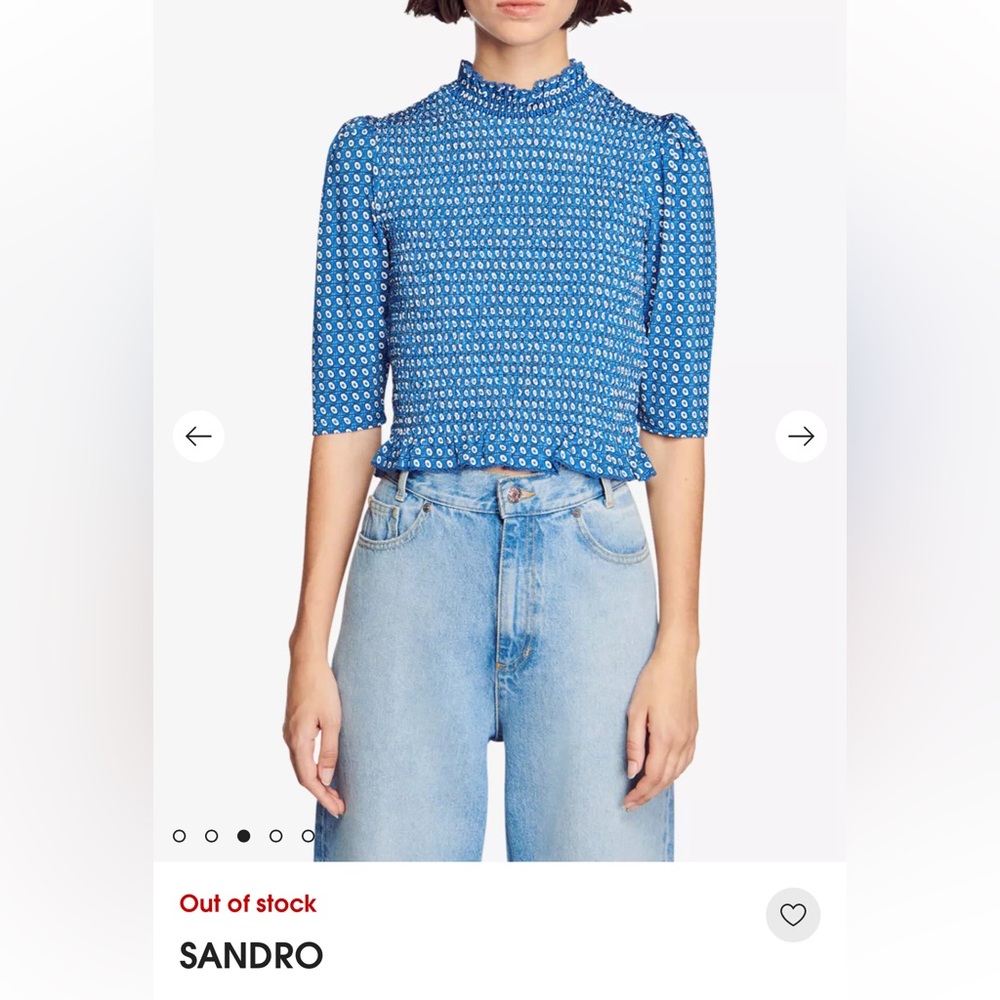 Sandro blue top